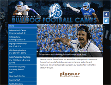 Tablet Screenshot of drakefootballcamps.com